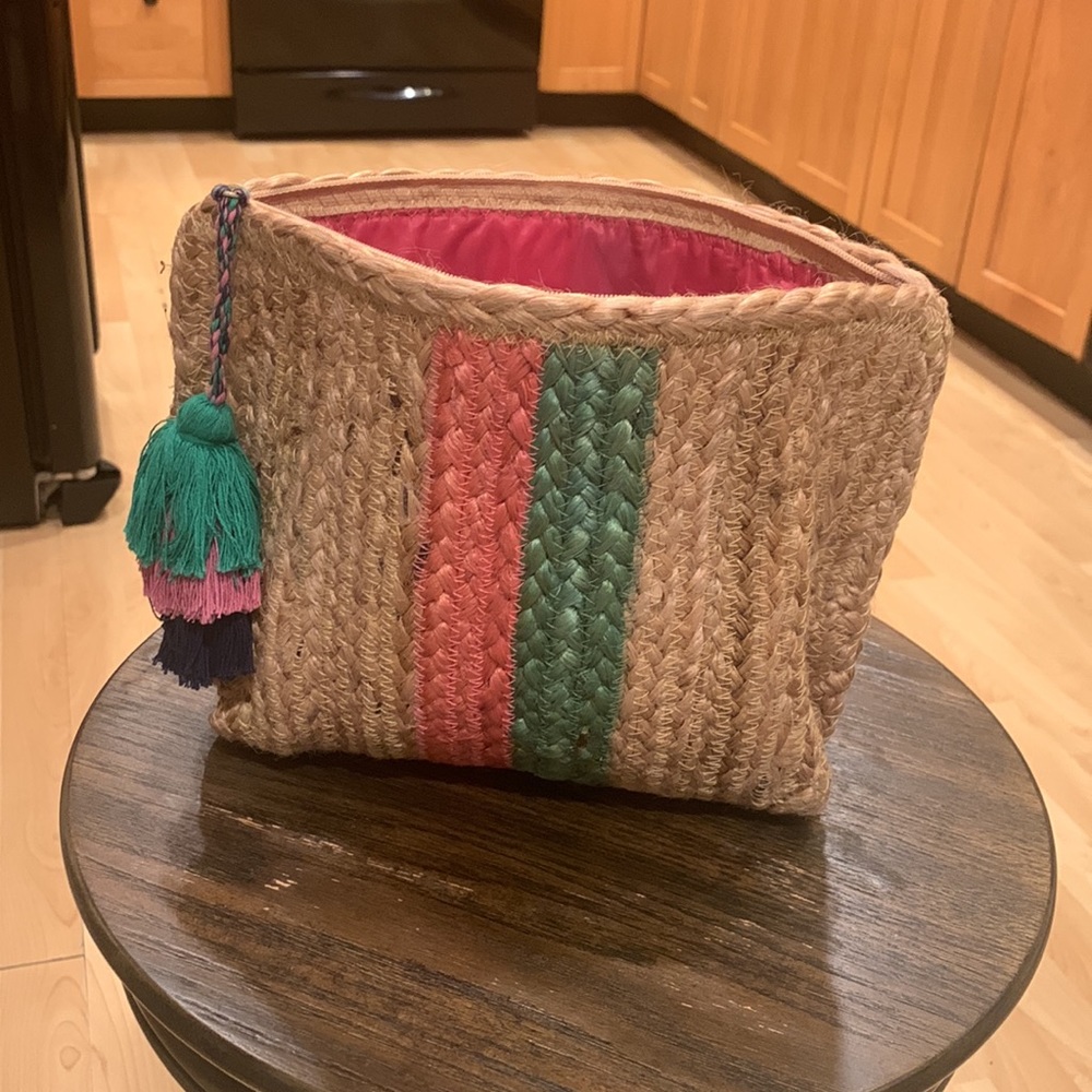 SHIRALEAH jute clutch - Picture 5 of 7